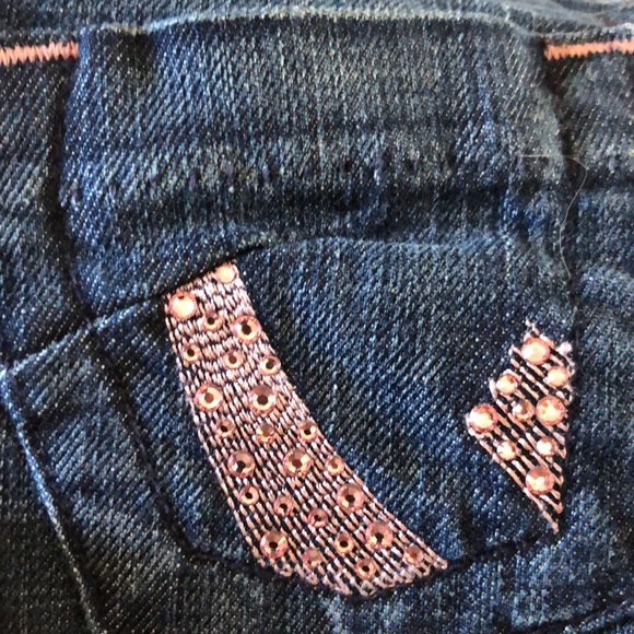Dry Age Jeans baby james jeans pink crystal bandit Size 4 bling - Picture 11 of 12